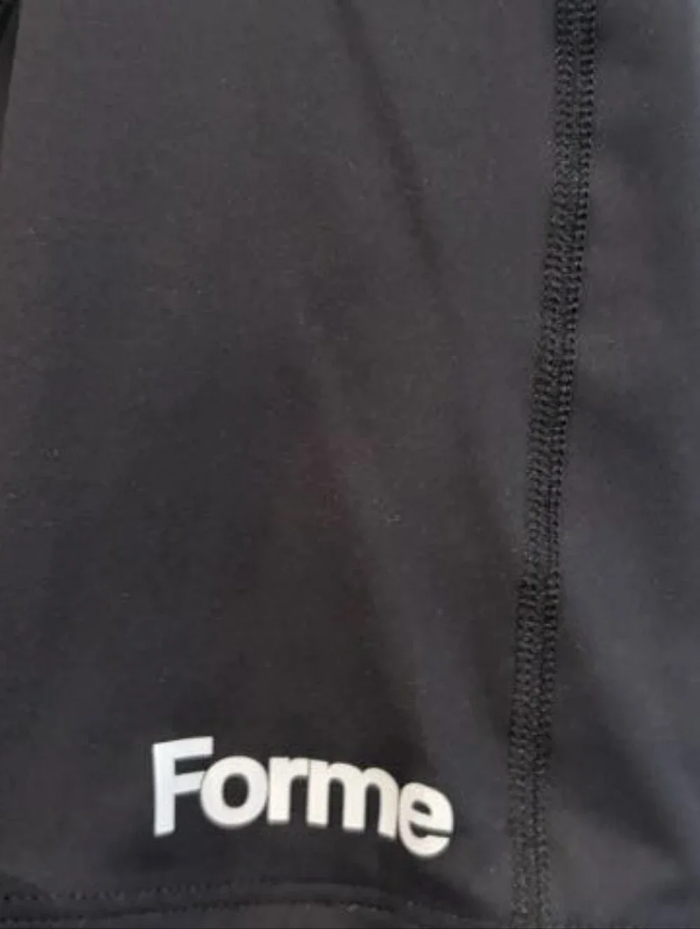 Forme Science Unisex Black High Waisted Ergo Posture Correcting Biker Shorts Sm